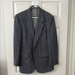 Jordache Blue Gray Sport Coat Classic Tailored Blazer